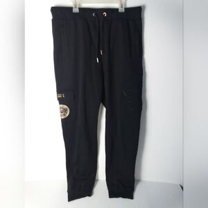 Supply And Demand  Jogger Pants Cargo Pocket Gold Details Embroidered Medusa